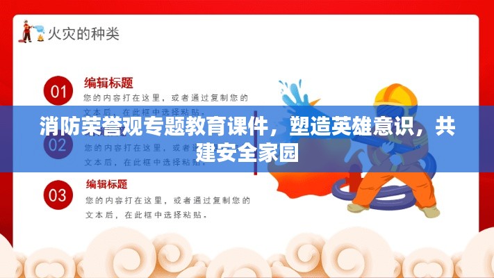 消防荣誉观专题教育课件，塑造英雄意识，共建安全家园