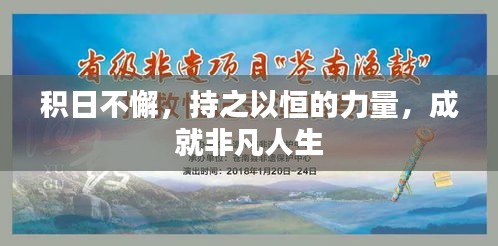 积日不懈，持之以恒的力量，成就非凡人生