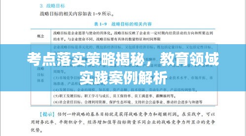 考点落实策略揭秘，教育领域实践案例解析