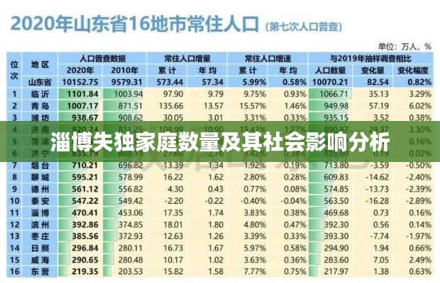 淄博失独家庭数量及其社会影响分析