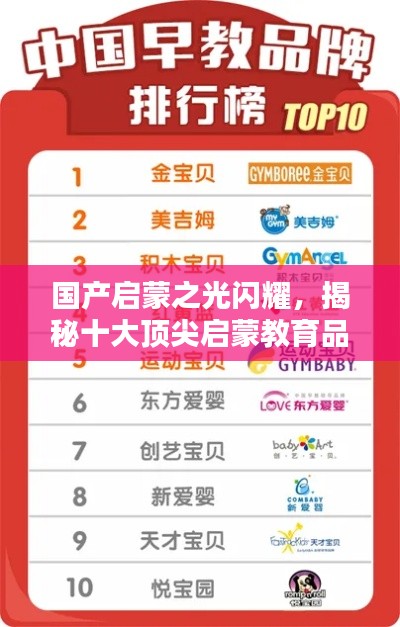 国产启蒙之光闪耀，揭秘十大顶尖启蒙教育品牌