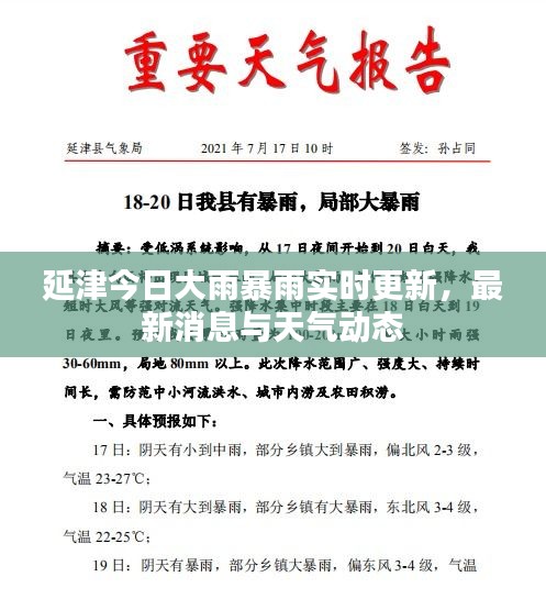 延津今日大雨暴雨实时更新，最新消息与天气动态