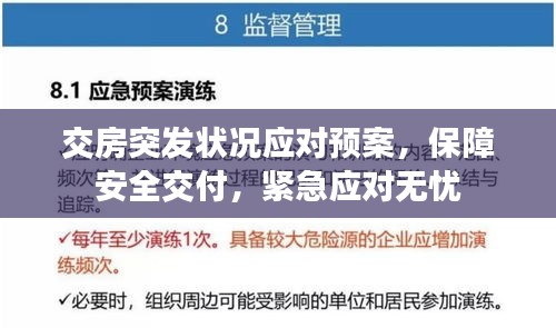 交房突发状况应对预案，保障安全交付，紧急应对无忧