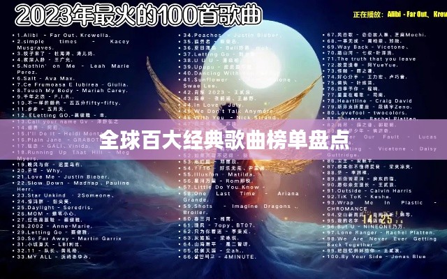 全球百大经典歌曲榜单盘点