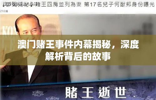 澳门赌王事件内幕揭秘，深度解析背后的故事