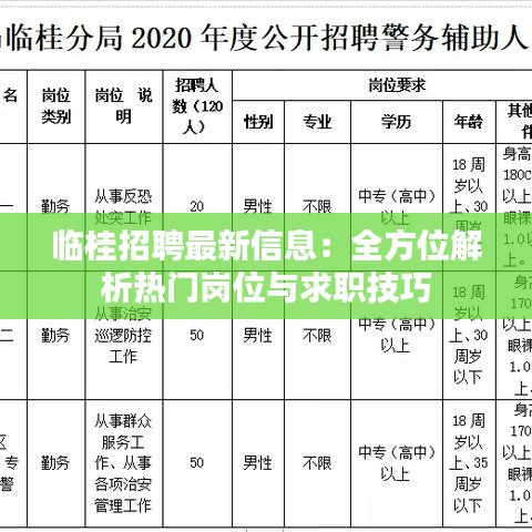 临桂招聘最新信息：全方位解析热门岗位与求职技巧