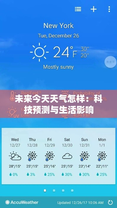 未来今天天气怎样：科技预测与生活影响