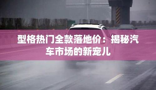 型格热门全款落地价：揭秘汽车市场的新宠儿