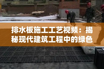 排水板施工工艺视频：揭秘现代建筑工程中的绿色环保利器