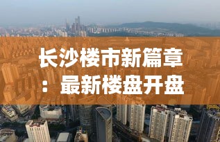 长沙楼市新篇章：最新楼盘开盘价格解析