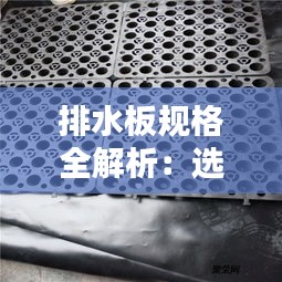 排水板规格全解析：选购指南与实用建议