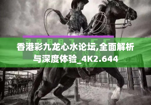 香港彩九龙心水论坛,全面解析与深度体验_4K2.644