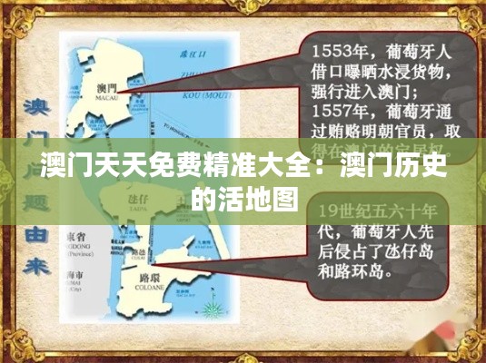 澳门天天免费精准大全：澳门历史的活地图