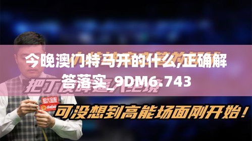 今晚澳门特马开的什么,正确解答落实_9DM6.743