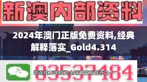 2024年澳门正版免费资料,经典解释落实_Gold4.314