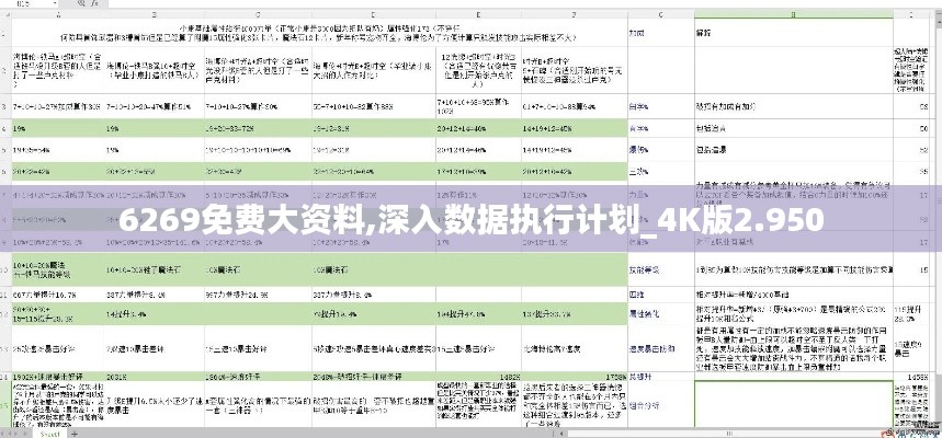 6269免费大资料,深入数据执行计划_4K版2.950