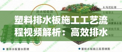 塑料排水板施工工艺流程视频解析：高效排水系统的秘密武器