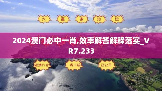 2024澳门必中一肖,效率解答解释落实_VR7.233