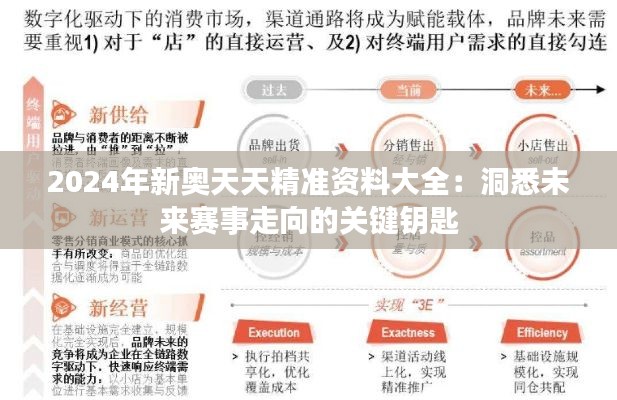 2024年新奥天天精准资料大全：洞悉未来赛事走向的关键钥匙