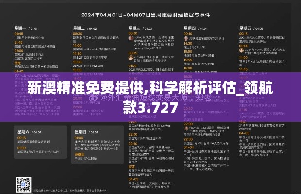 新澳精准免费提供,科学解析评估_领航款3.727