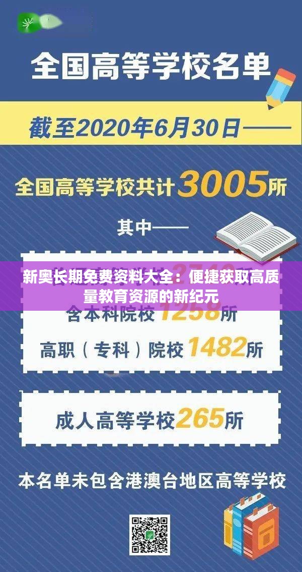 新奥长期免费资料大全：便捷获取高质量教育资源的新纪元