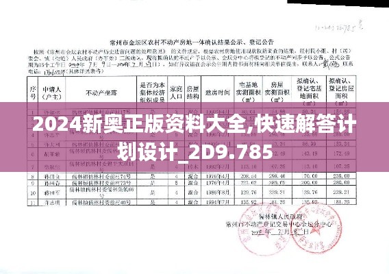 2024新奥正版资料大全,快速解答计划设计_2D9.785