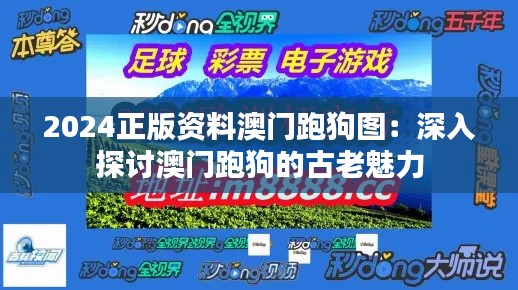 2024正版资料澳门跑狗图：深入探讨澳门跑狗的古老魅力