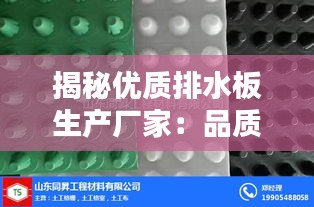 揭秘优质排水板生产厂家：品质与技术的完美结合