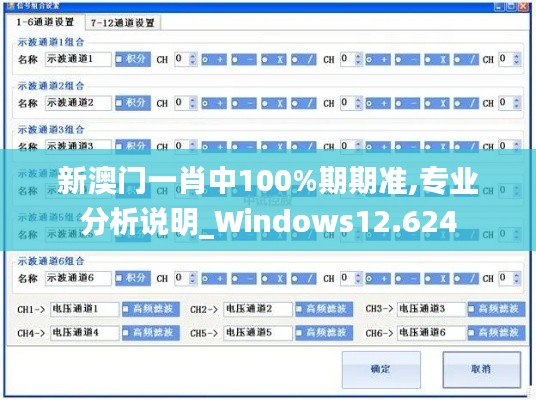 新澳门一肖中100%期期准,专业分析说明_Windows12.624