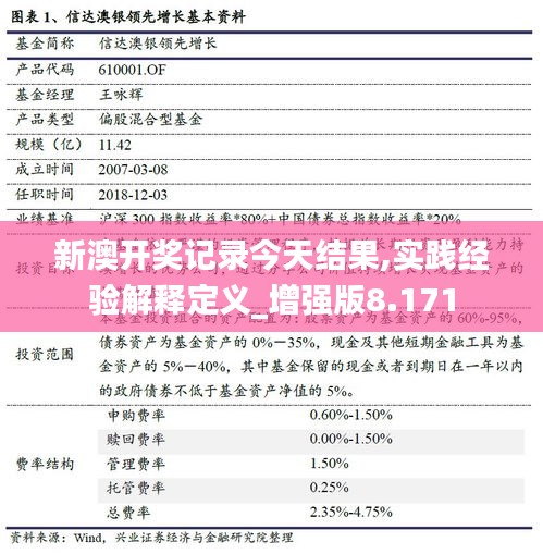 新澳开奖记录今天结果,实践经验解释定义_增强版8.171