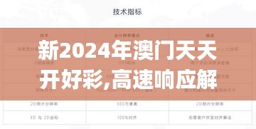 新2024年澳门天天开好彩,高速响应解决方案_Advance2.262