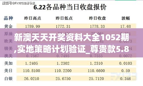 新澳天天开奖资料大全1052期,实地策略计划验证_尊贵款5.824