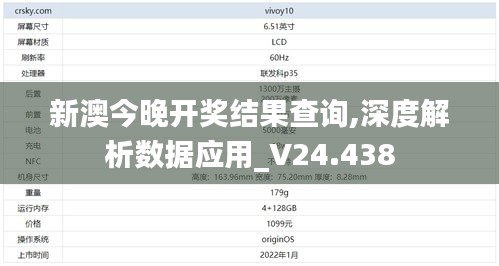 新澳今晚开奖结果查询,深度解析数据应用_V24.438