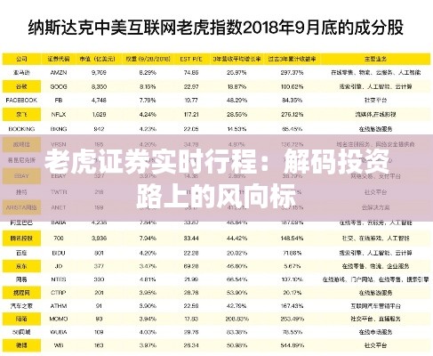 老虎证券实时行程：解码投资路上的风向标