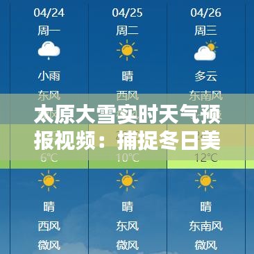 太原大雪实时天气预报视频：捕捉冬日美景，关注安全出行