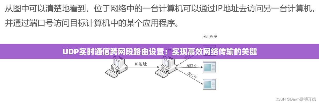 UDP实时通信跨网段路由设置：实现高效网络传输的关键