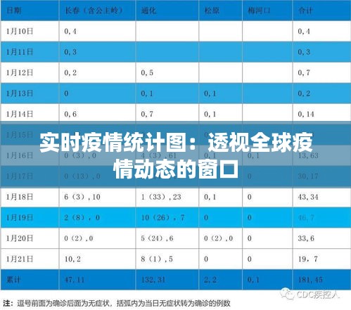 实时疫情统计图：透视全球疫情动态的窗口