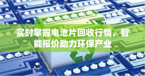 实时掌握电池片回收行情，智能报价助力环保产业