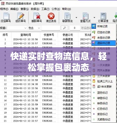 快递实时查物流信息，轻松掌握包裹动态