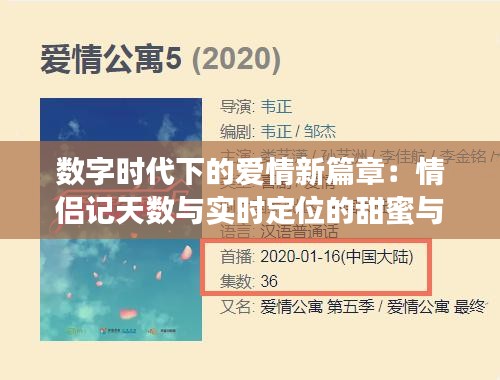 数字时代下的爱情新篇章：情侣记天数与实时定位的甜蜜与挑战