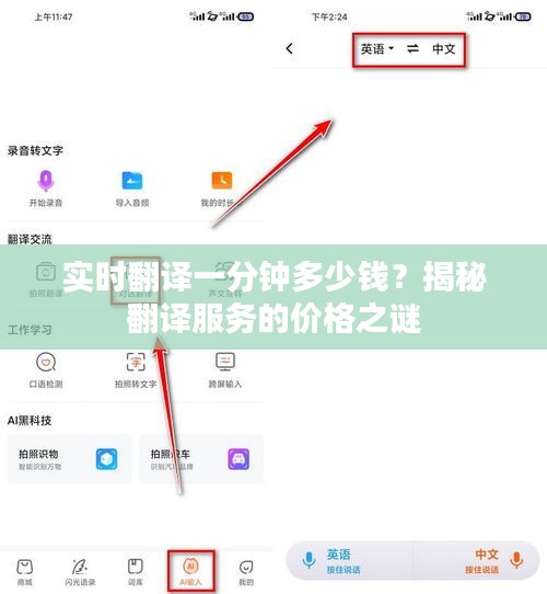 实时翻译一分钟多少钱？揭秘翻译服务的价格之谜