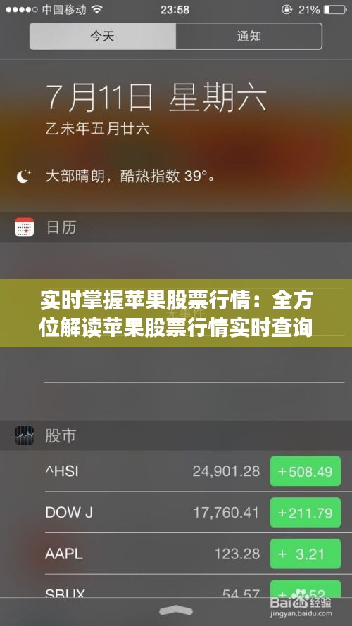 实时掌握苹果股票行情：全方位解读苹果股票行情实时查询工具