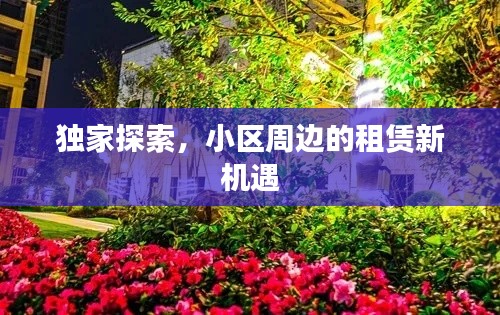 独家探索，小区周边的租赁新机遇