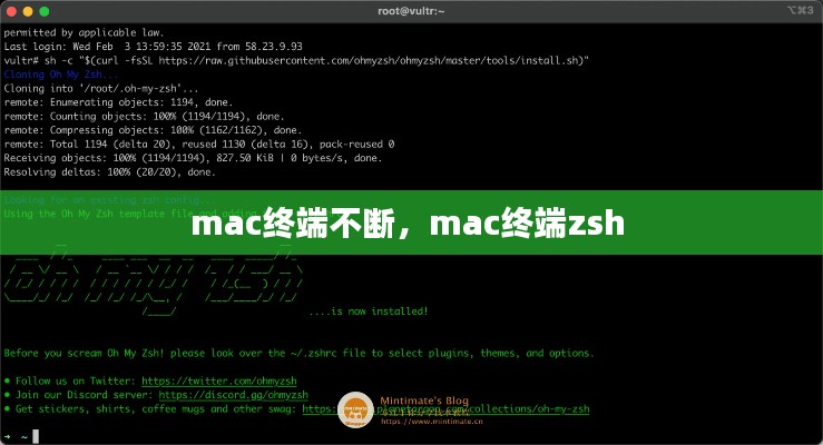 mac终端不断，mac终端zsh 