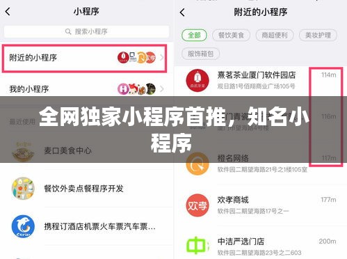 全网独家小程序首推，知名小程序 