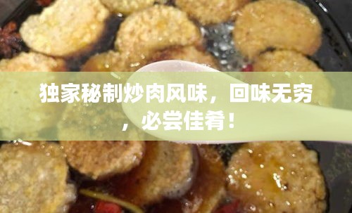 独家秘制炒肉风味，回味无穷，必尝佳肴！