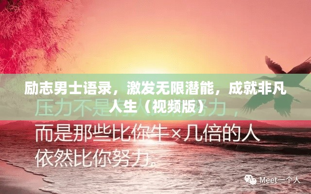 励志男士语录，激发无限潜能，成就非凡人生（视频版）