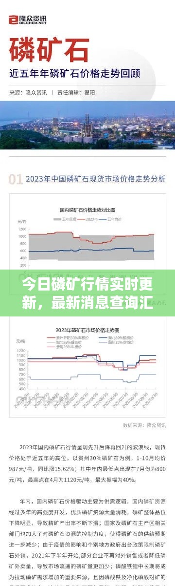 今日磷矿行情实时更新，最新消息查询汇总