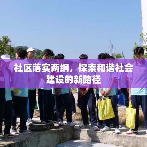 社区落实两纲，探索和谐社会建设的新路径