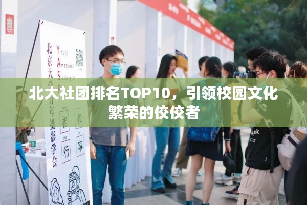 北大社团排名TOP10，引领校园文化繁荣的佼佼者